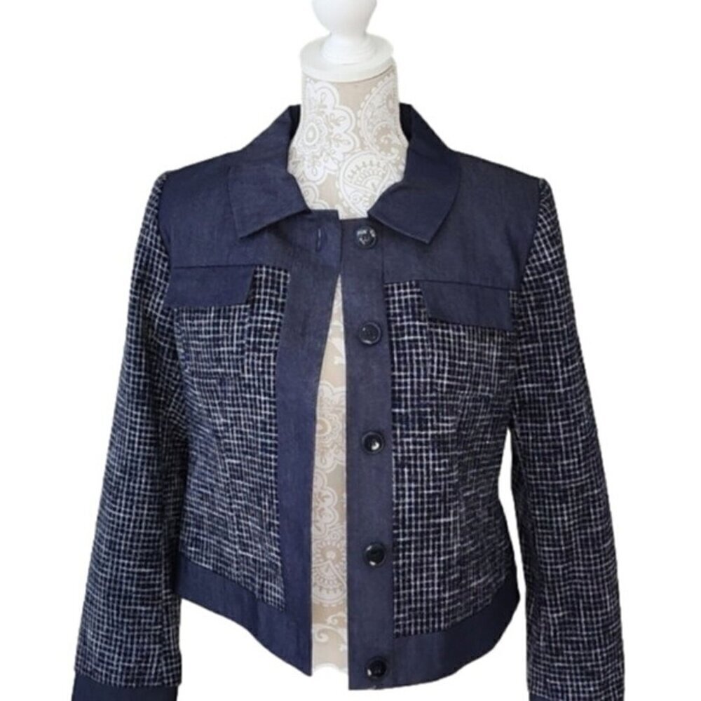 Pendleton Jacket Button Wool Blend Lightweight Na… - image 2